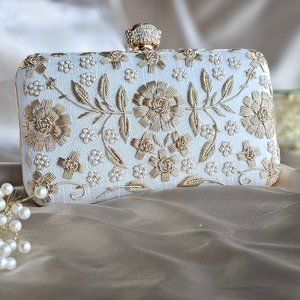 Zardozi clutch, evening clutch